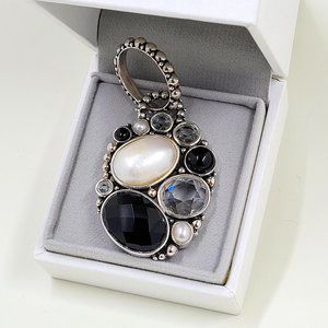 Dream Silver Multistone Pendant Enhancer